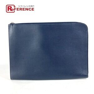 Louis Vuitton Epi Leather Pochette Jour Navy Blue